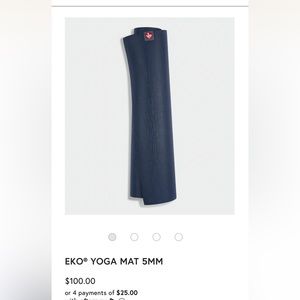 Manduka EKO Yoga Mat - 5mm Thick, 71” in Midnight (Blue)